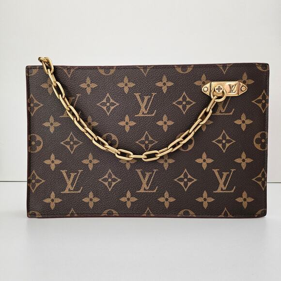 Louis Vuitton Legacy Chain Clutch Monogram Canvas - Picture 1 of 9